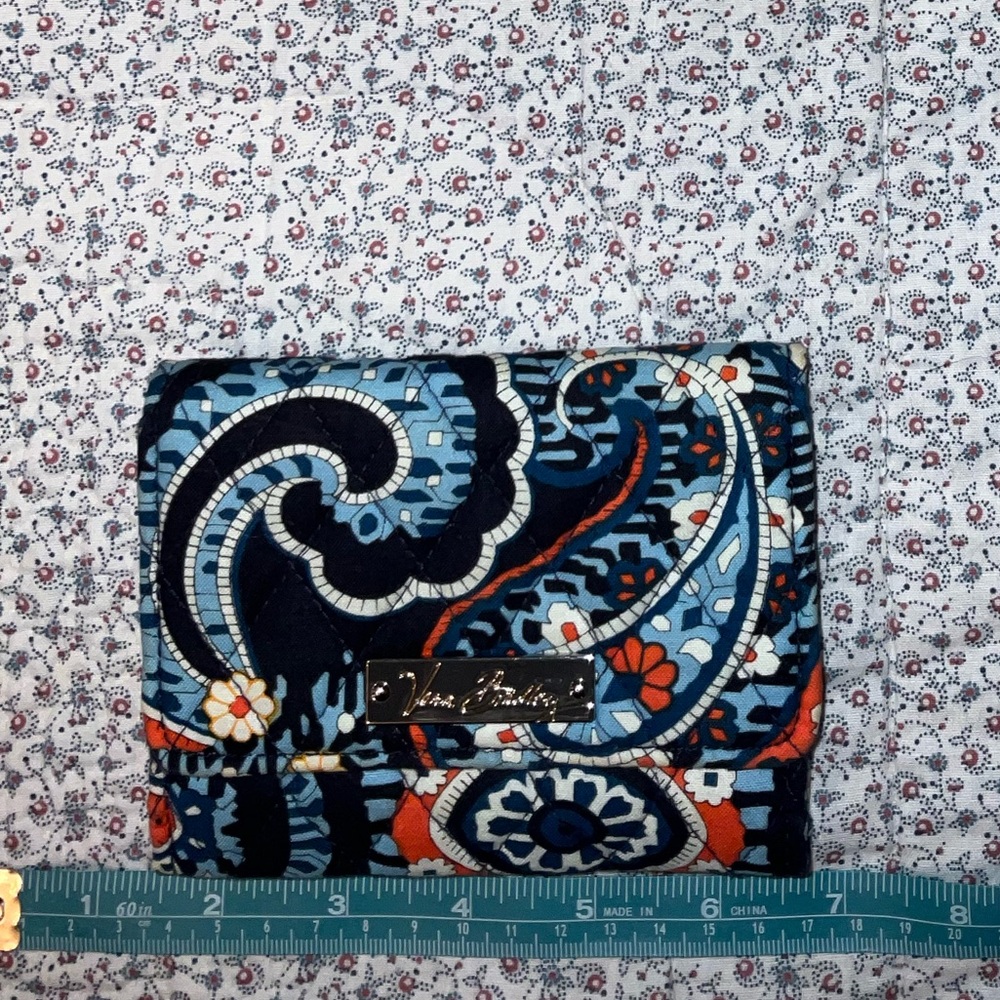Blue and Orange Tri-Fold Vera Bradley Wallet!